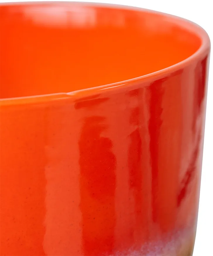 Retro vaso de flores Ø20,5 cm, Vermelho cereja HKliving