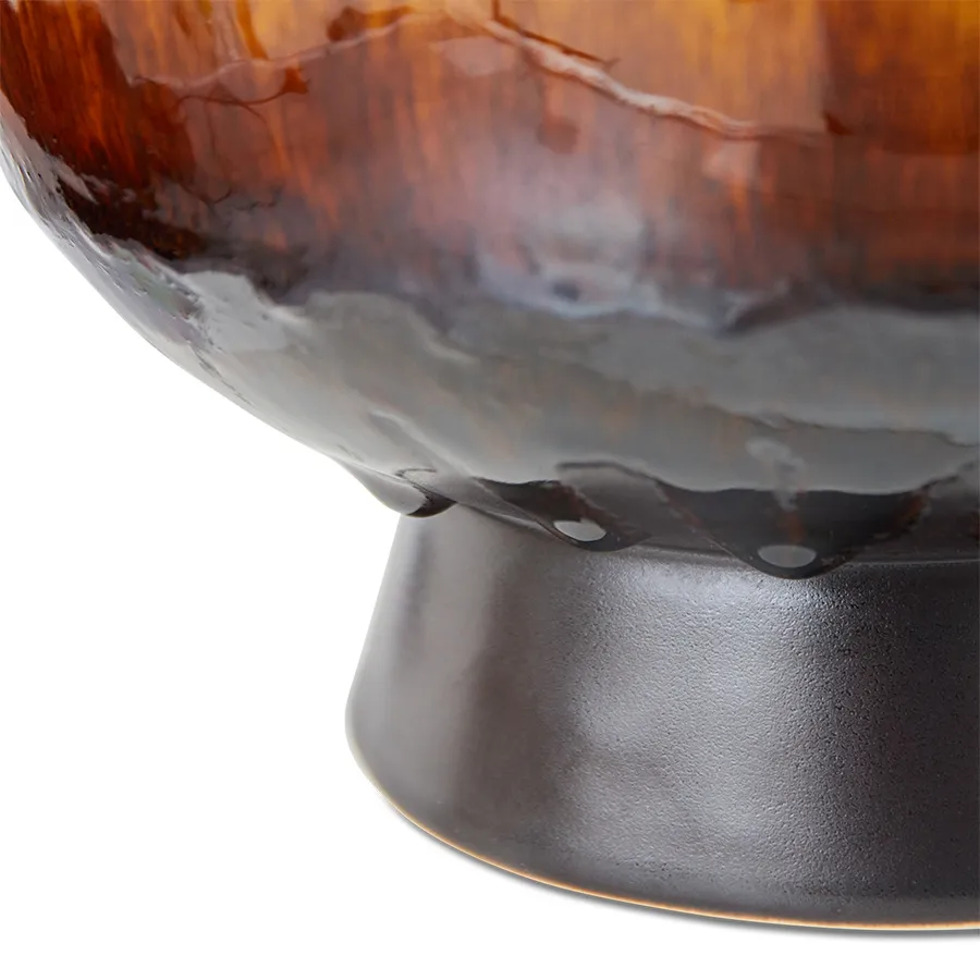 Retro vaso de flores Ø20,5 cm, Vermelho cereja HKliving