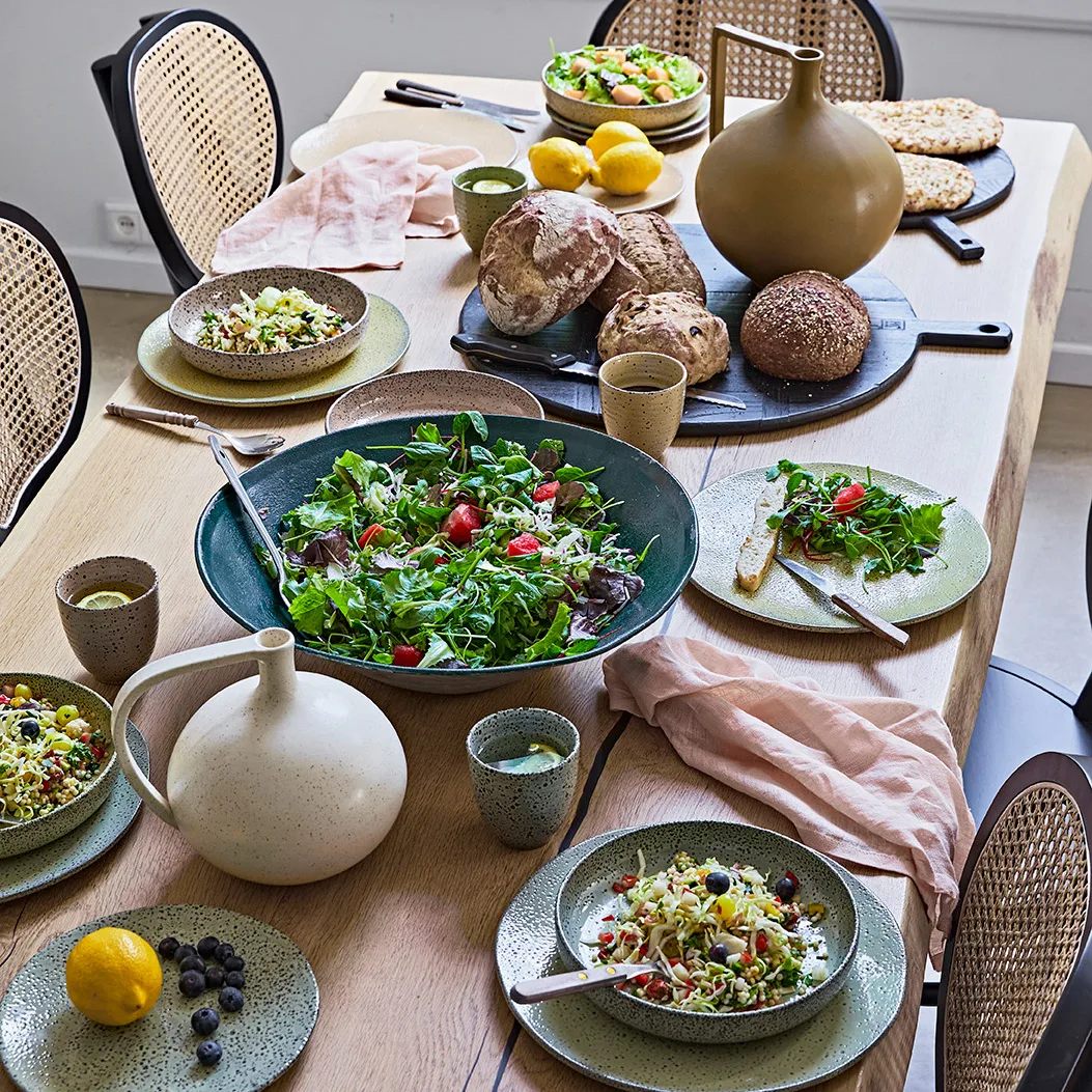 Vaso Ceramic Jar L 26,5 cm, mustard  HKliving