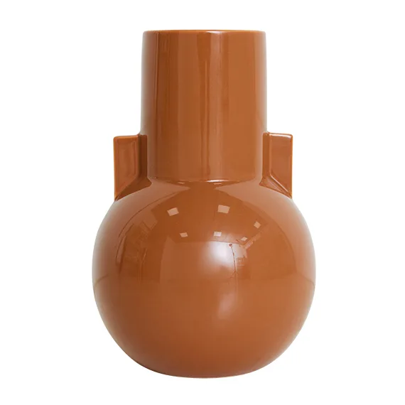 Vaso Ceramic small 26 cm, Caramel HKliving