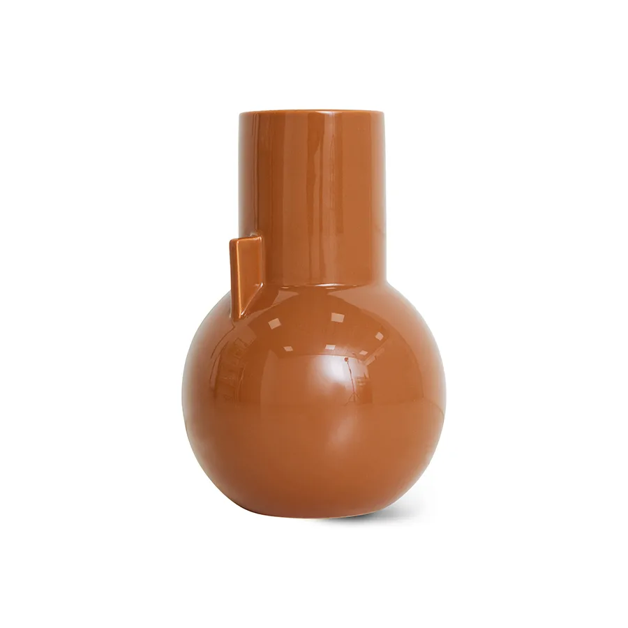 Vaso Ceramic small 26 cm, Caramel HKliving