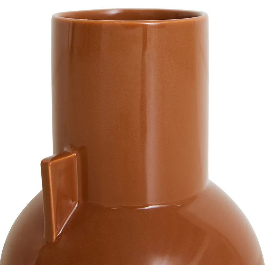 Vaso Ceramic small 26 cm, Caramel HKliving