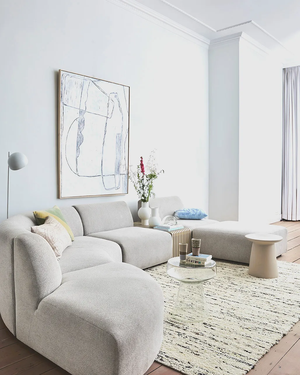 Vaso HKliving M, 21 cm, Matt White HKliving