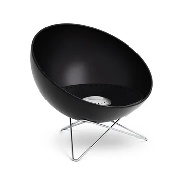 BOWL 57 lareira - Preto-prata, tripé em estrela - Höfats