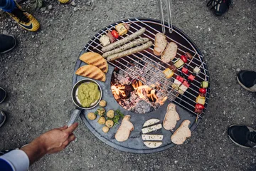 BOWL 57 lareira - Preto-prata, tripé em estrela - Höfats