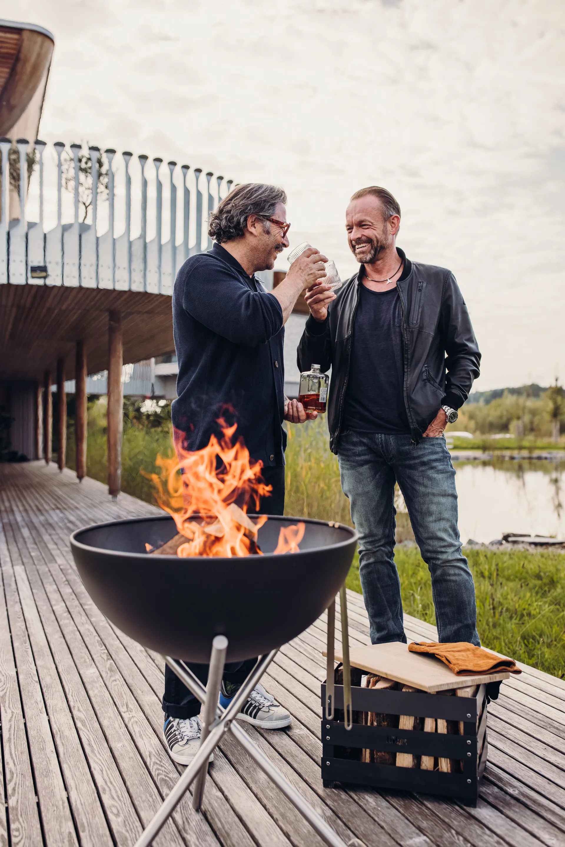 BOWL 57 tripé de tripé, Prata Höfats