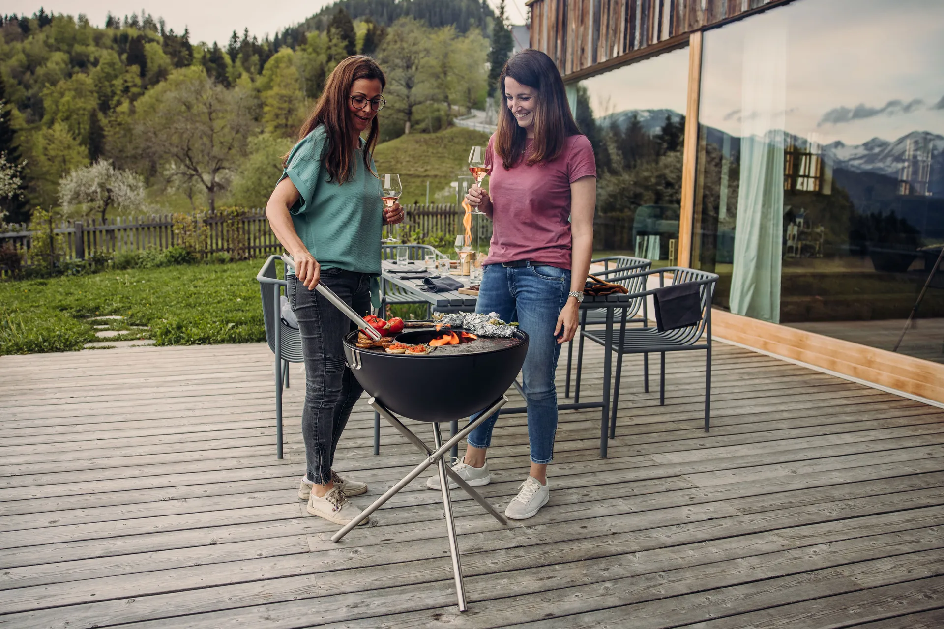 BOWL 57 tripé de tripé, Prata Höfats