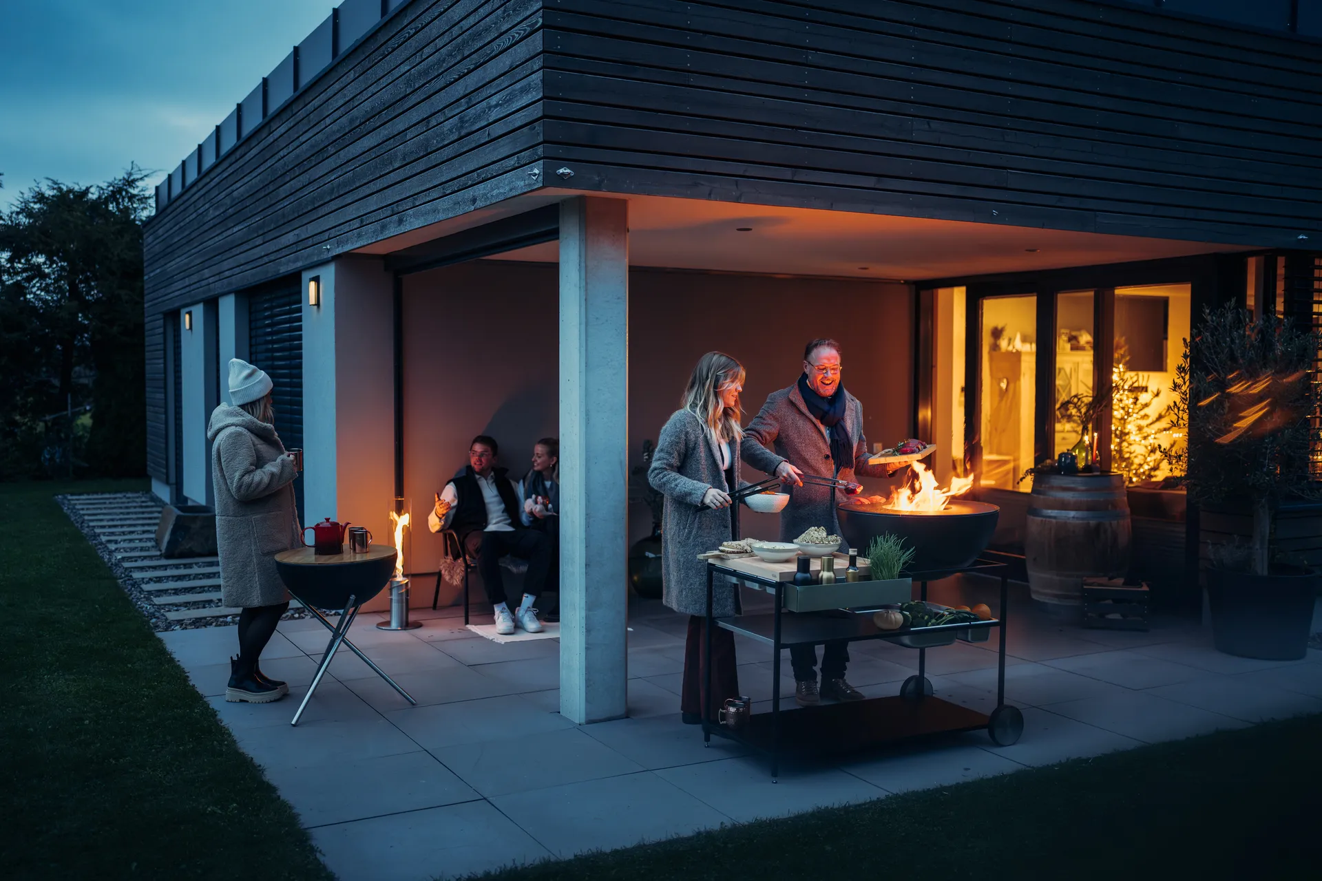 FIRE KITCHEN cozinha exterior, Preto Höfats