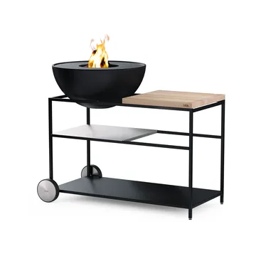 FIRE KITCHEN rodas para cozinha de exterior - Preto, pack de 2 - Höfats