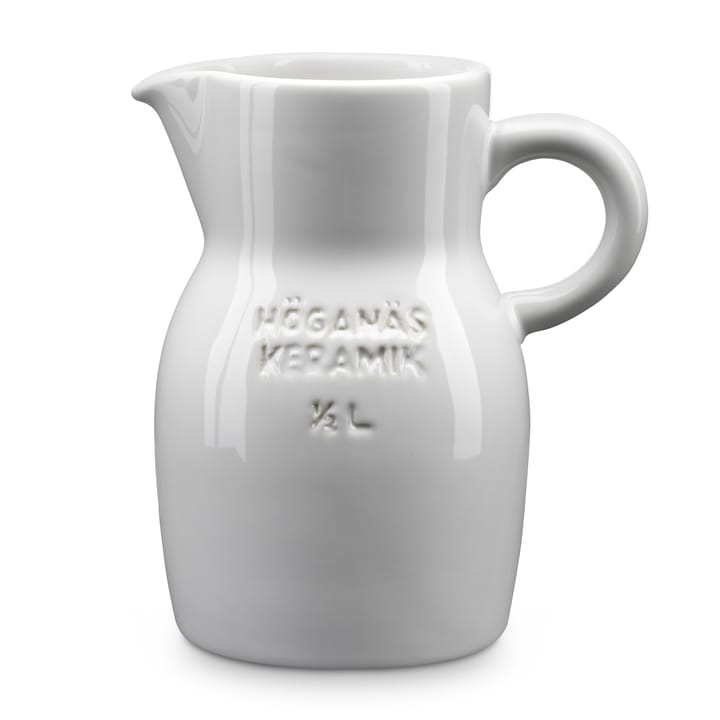 Jarro Höganäs 0,5 l, shiny white Höganäs Keramik