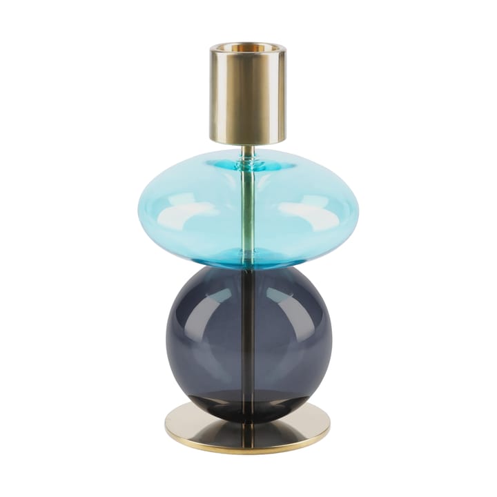 Bubble castiçal 14 cm - Azul-smoke - Holmegaard