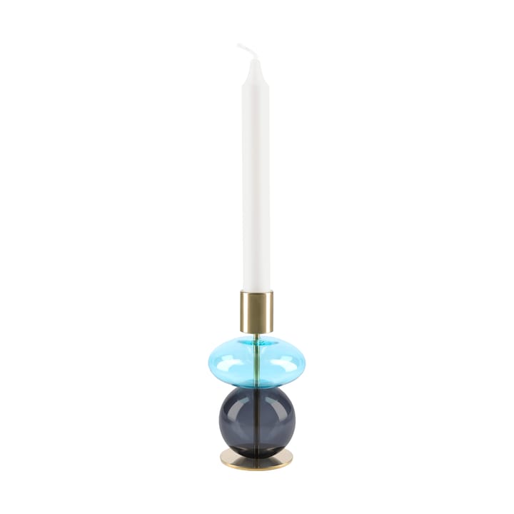 Bubble castiçal 14 cm, Azul-smoke Holmegaard