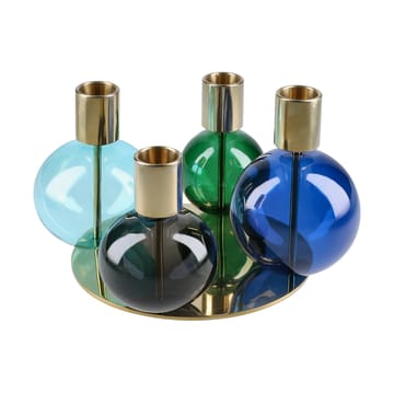 Bubble castiçal de 4 braços Ø17,5x12 cm - Azul-verde-smoke - Holmegaard