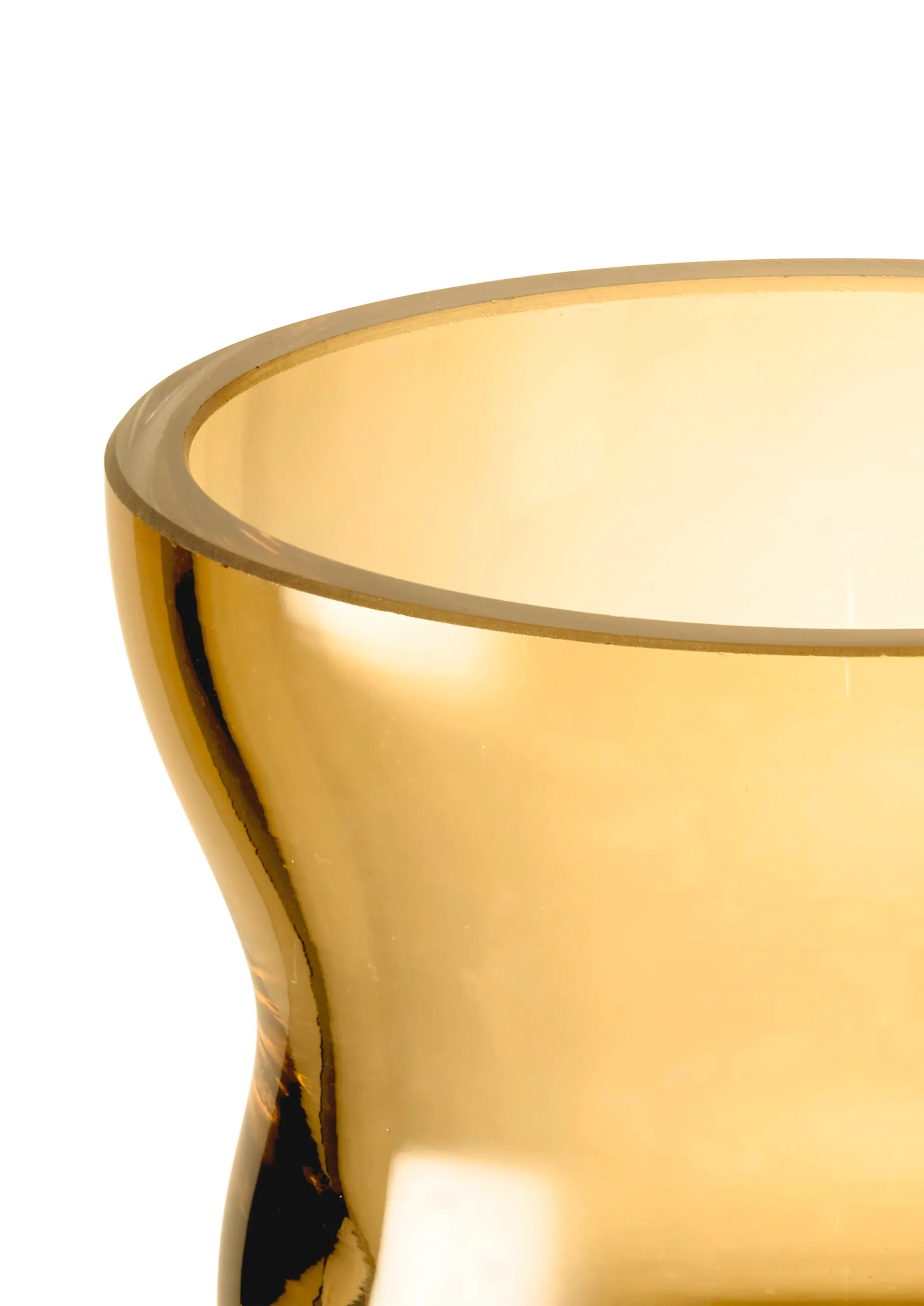 Castiçal Calabas 7,5 cm, Âmbar Holmegaard