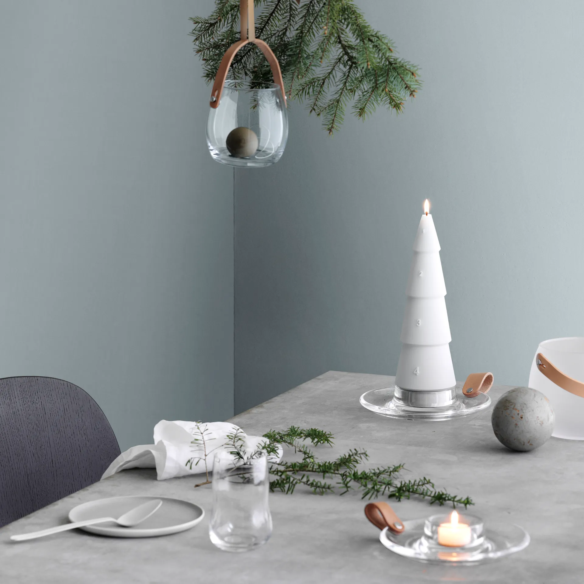 Castiçal Design with light , 17 cm Holmegaard