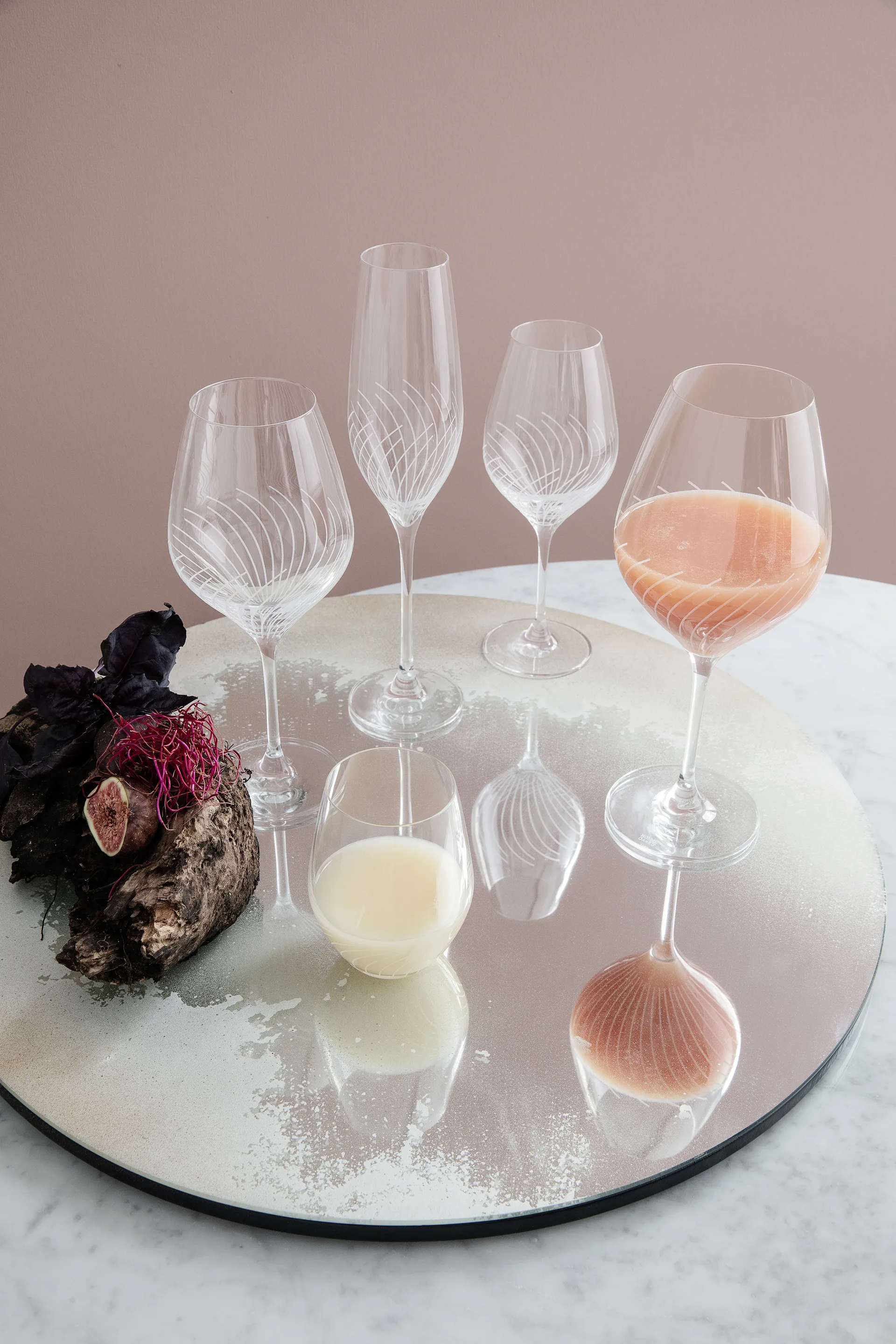 Copo de água Cabernet Lines 25 cl, 2 un., Clear Holmegaard