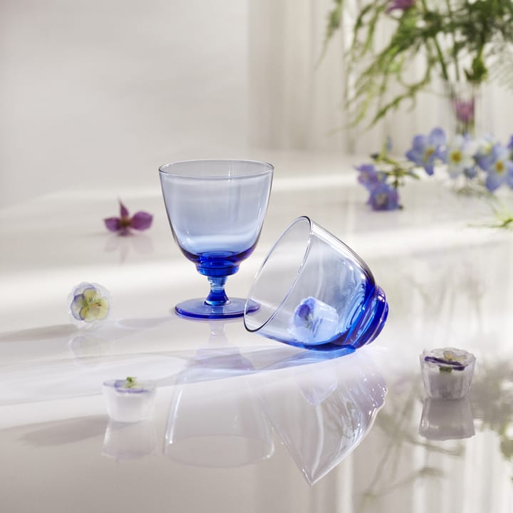 Copo de água Flow 35 cl, Azul escuro Holmegaard
