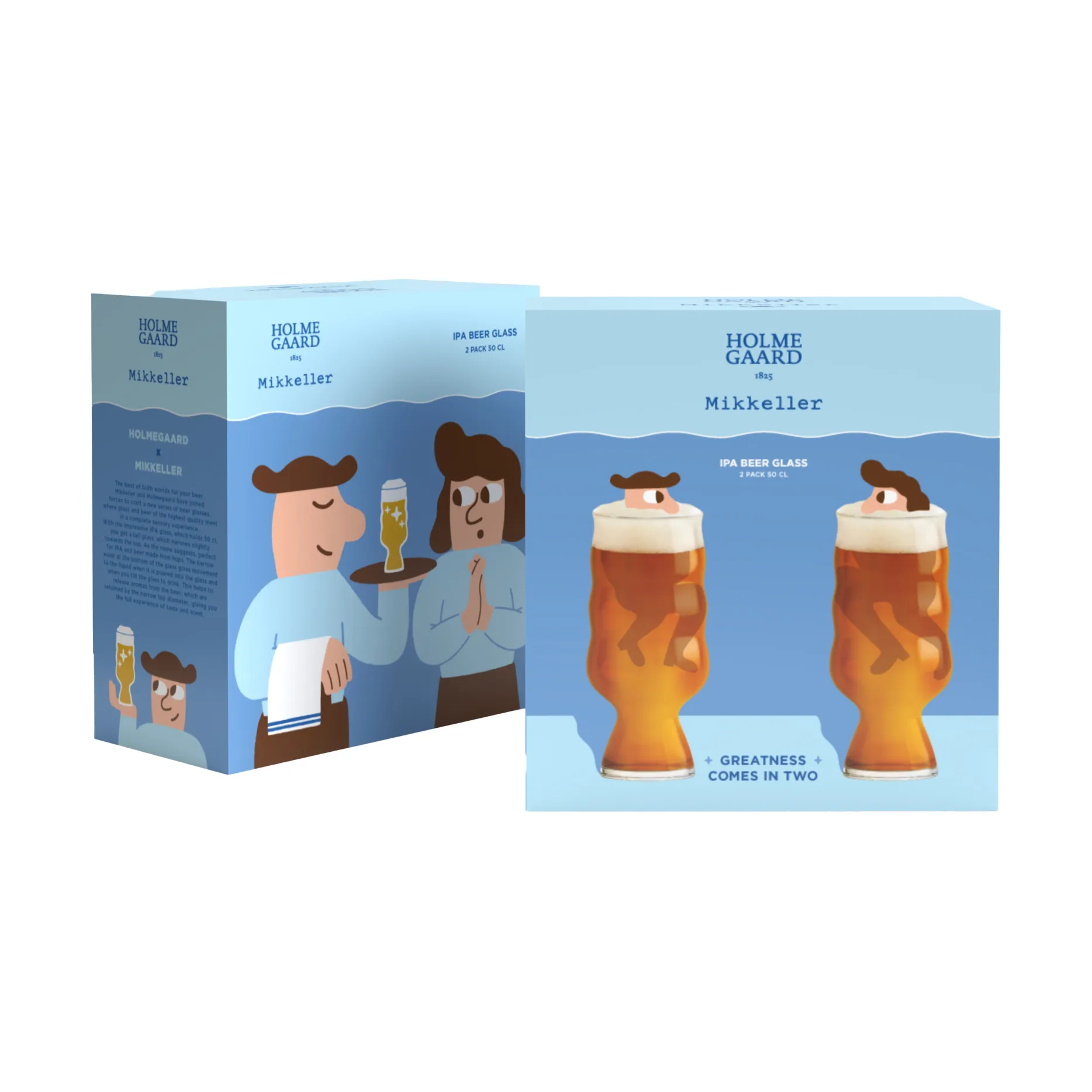 Copo de cerveja IPA Mikkeller, 2 un., 50 cl Holmegaard