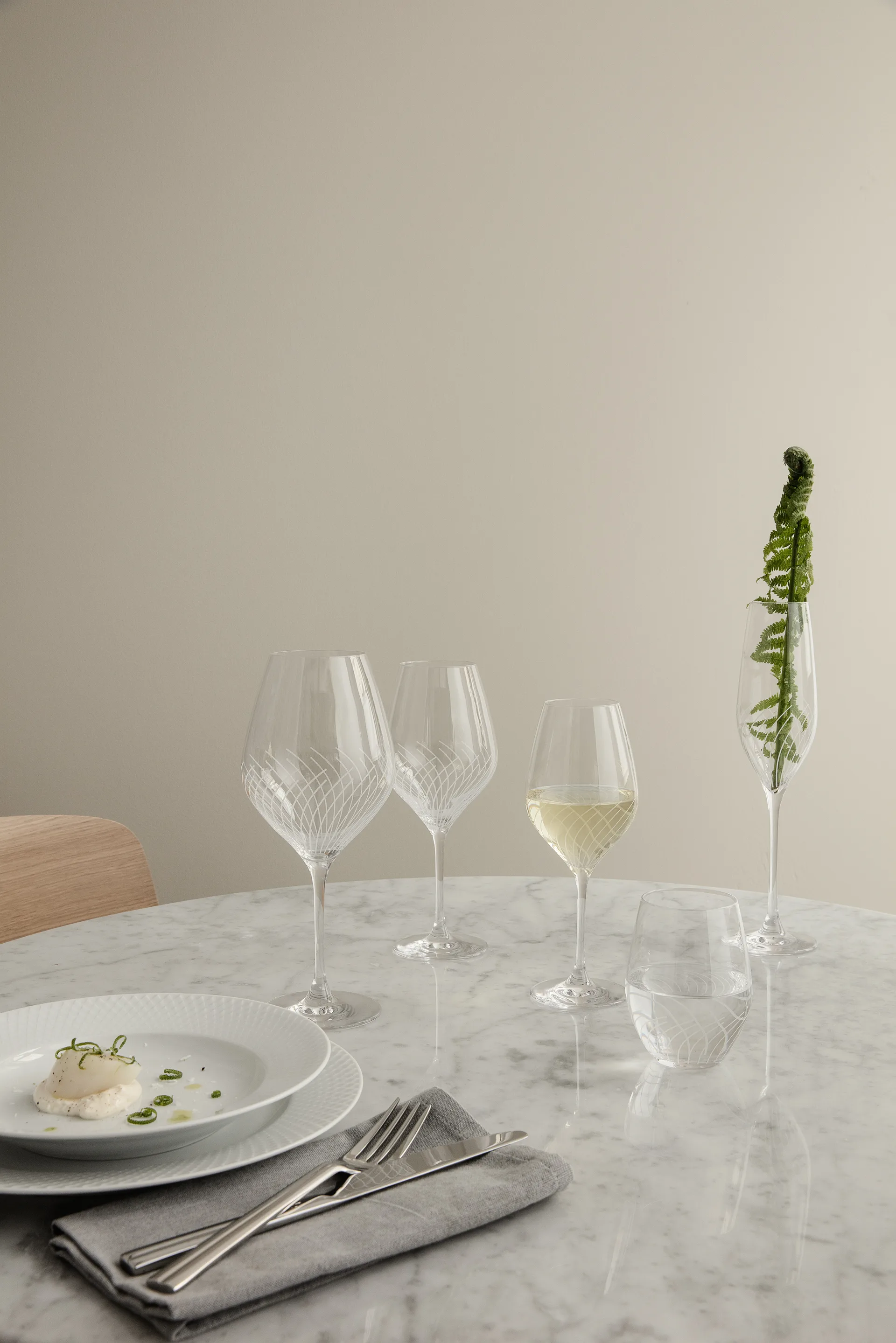 Copo de champanhe Cabernet Lines 29 cl, 2 un., Clear Holmegaard