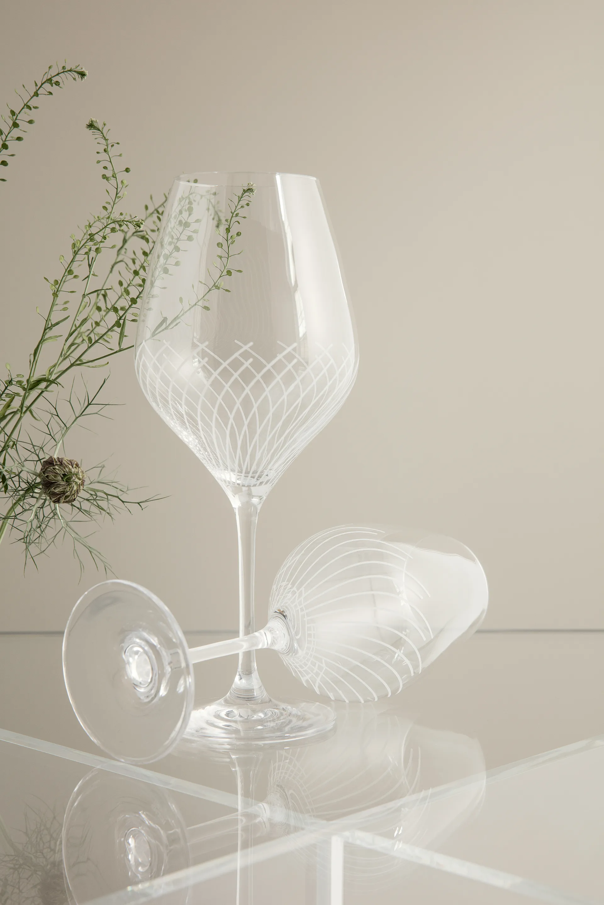 Copo de vinho tinto Cabernet Lines 52 cl, 2 un., Clear Holmegaard