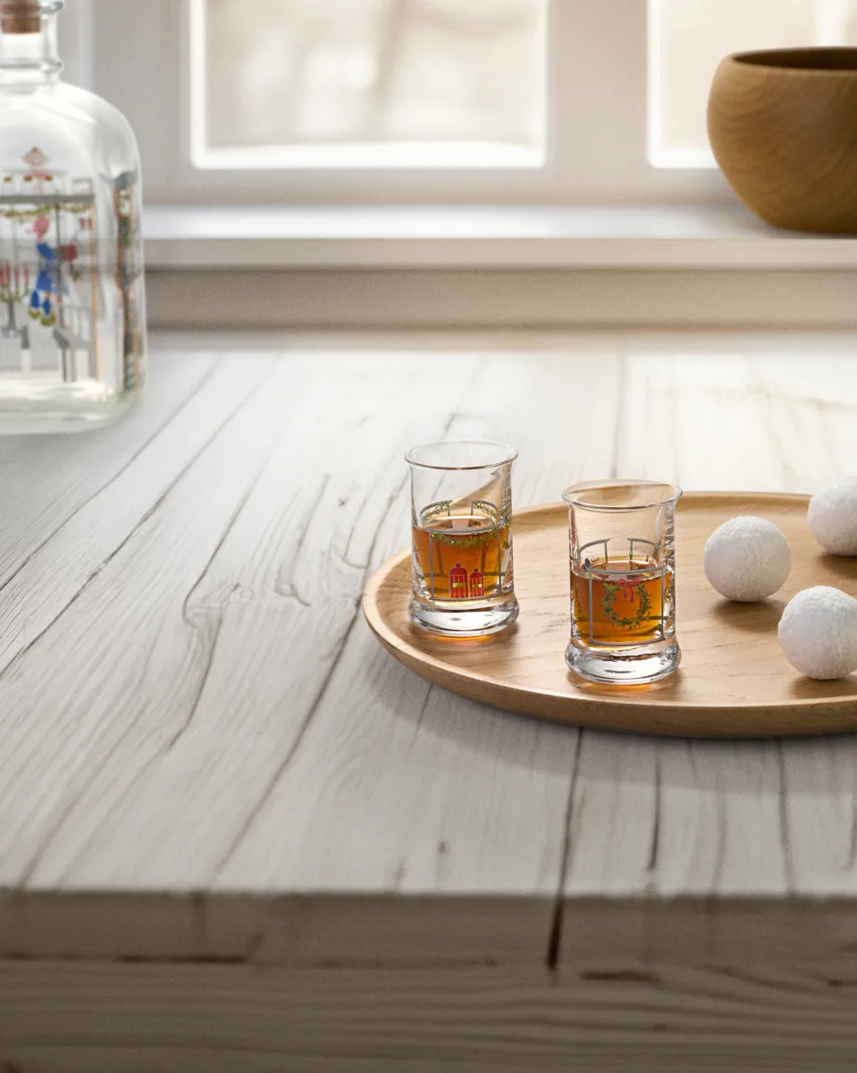 Holmegaard Christmas copo de shot natalício 2 unidades, 2024 Holmegaard