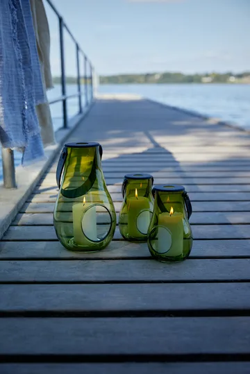 Lanterna Design With Light olive green - 25 cm  - Holmegaard