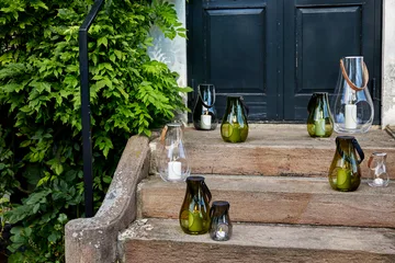 Lanterna Design With Light olive green - 25 cm  - Holmegaard