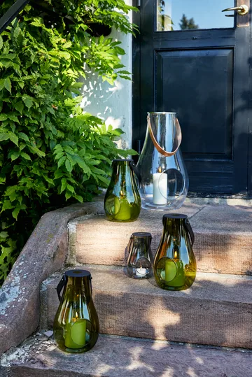 Lanterna Design With Light olive green - 25 cm  - Holmegaard