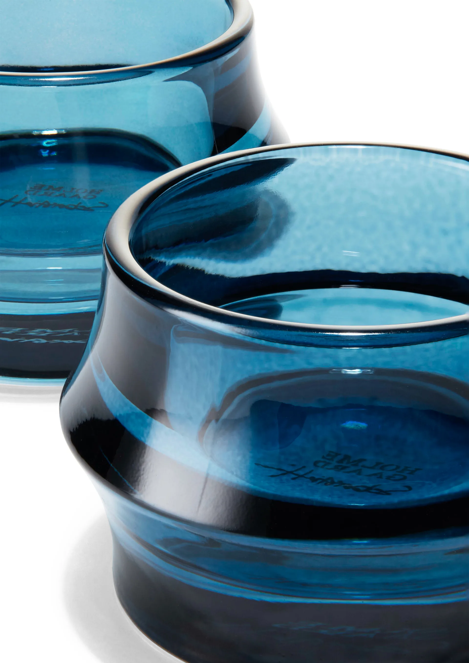 Porta-vela Arc 5 cm 2 unid., Azul escuro Holmegaard