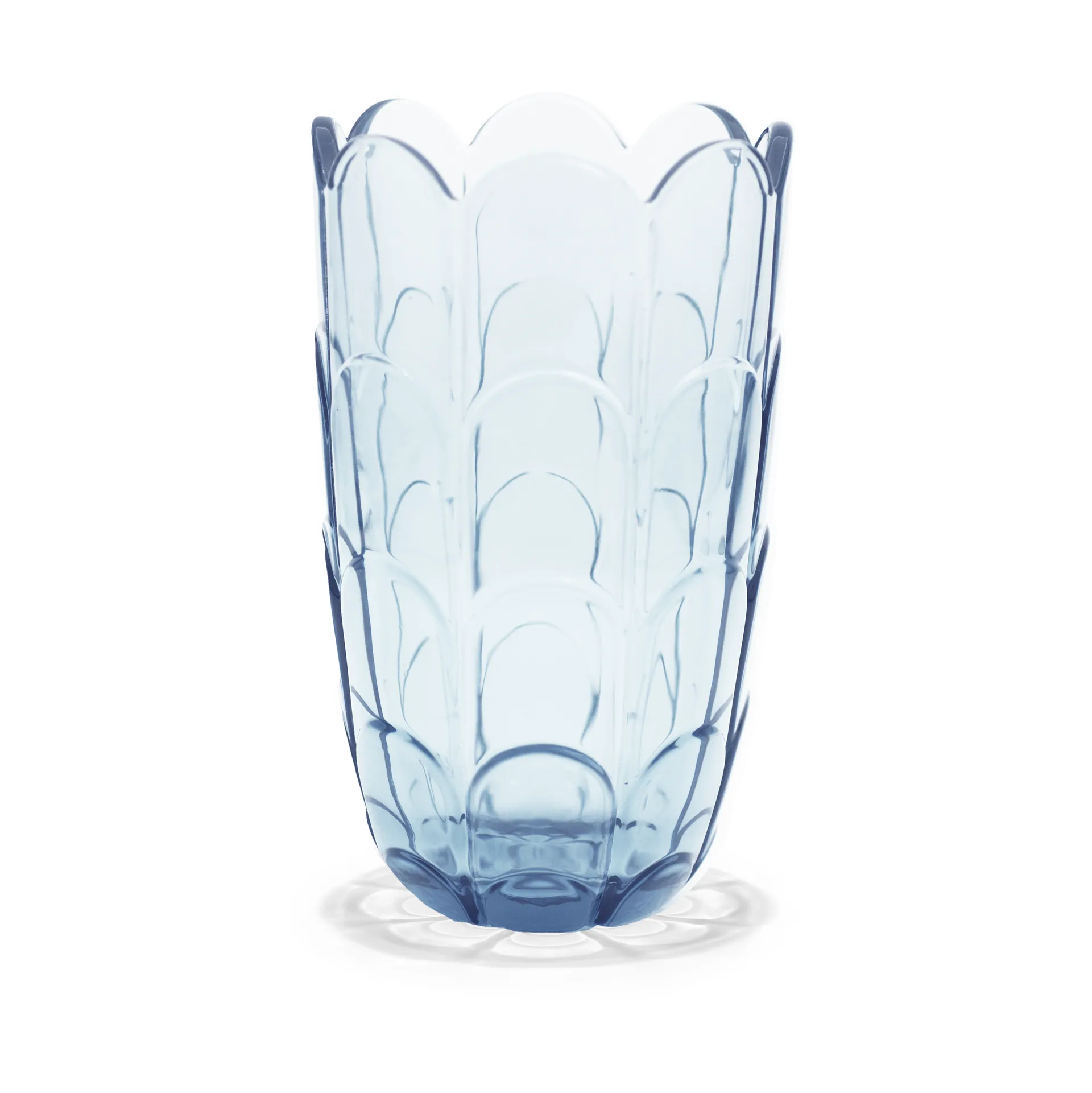 Vaso Lily H19 cm, Blue iris Holmegaard