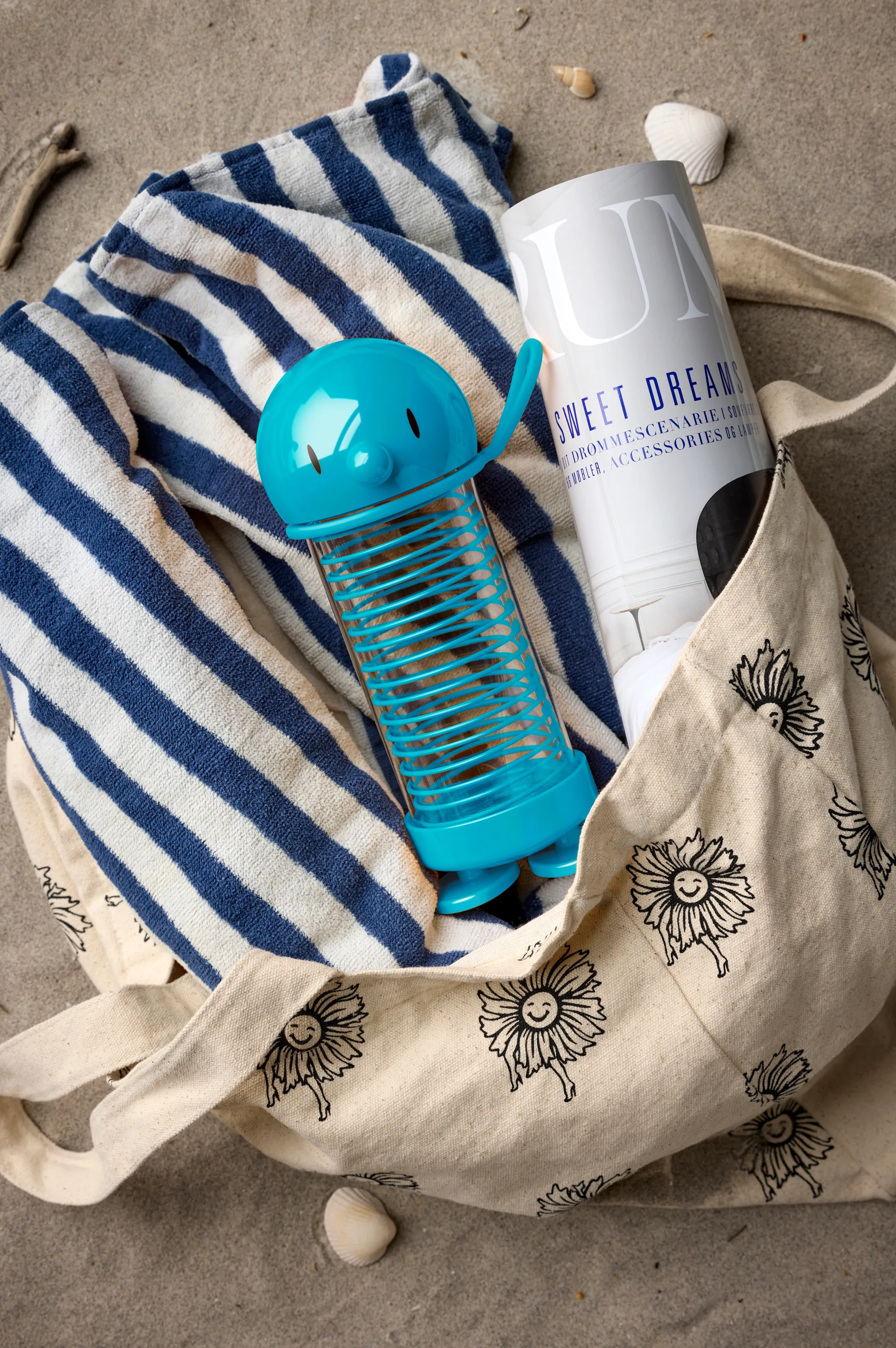 Bumble garrafa de água, Turquesa, 0,4 L Hoptimist