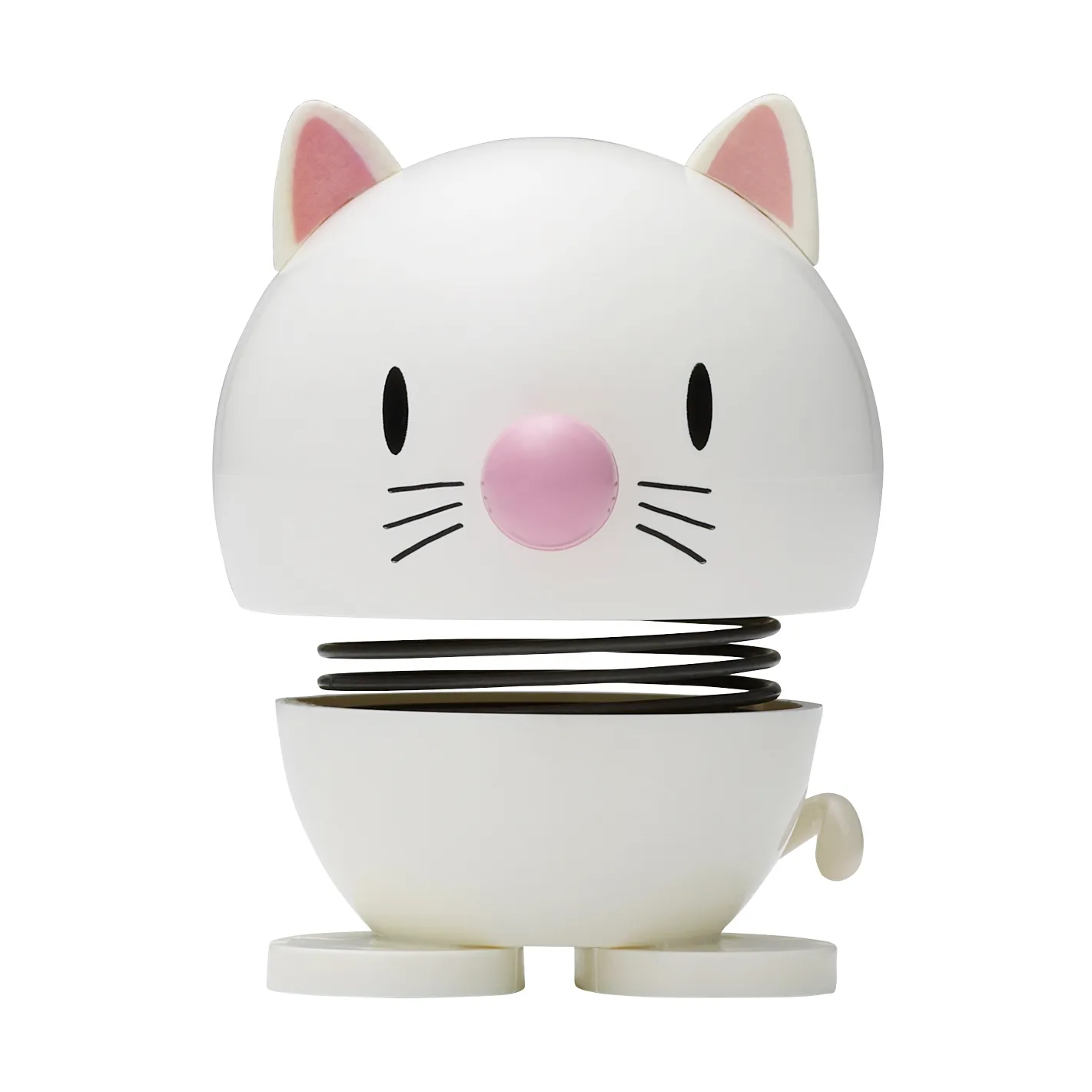 Figura gato Hoptimista 7,3 cm, Branco Hoptimist
