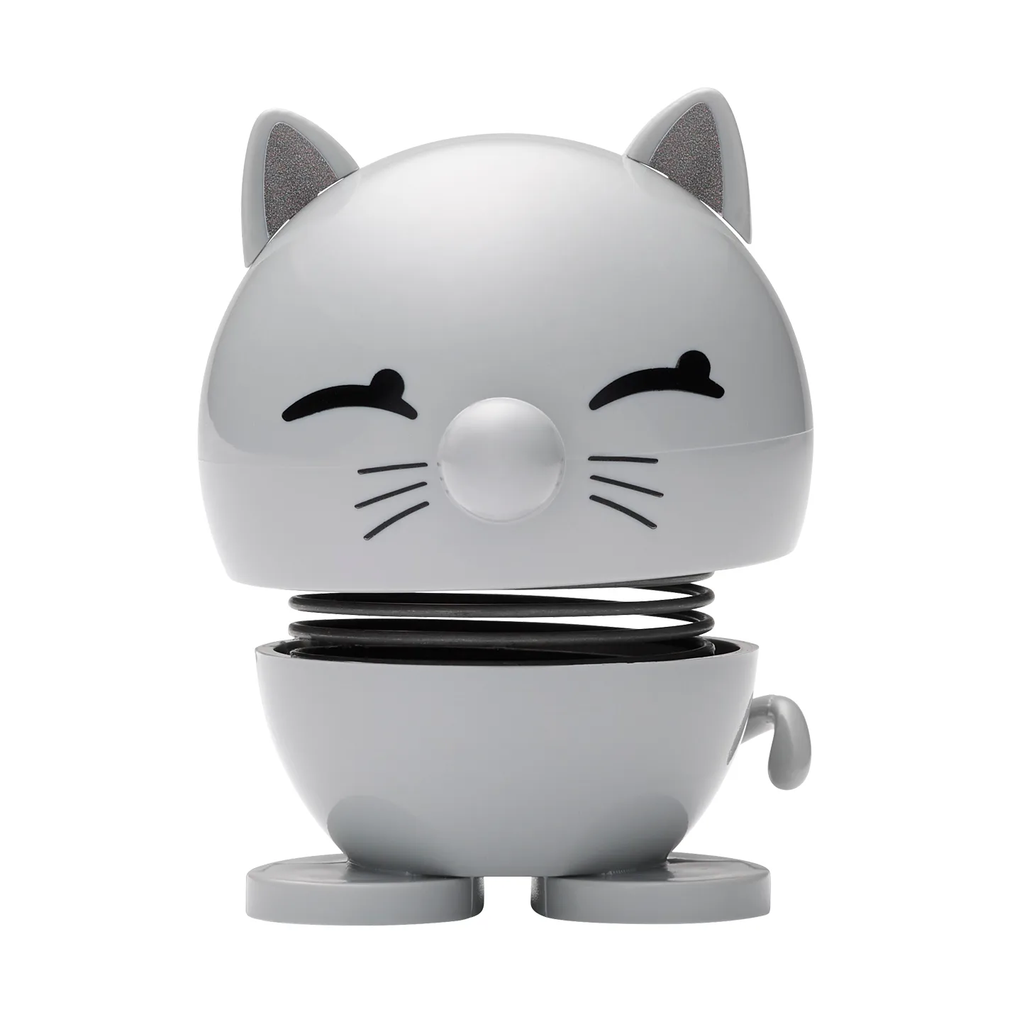 Figura gato Hoptimista 7,3 cm, cinzento claro  Hoptimist