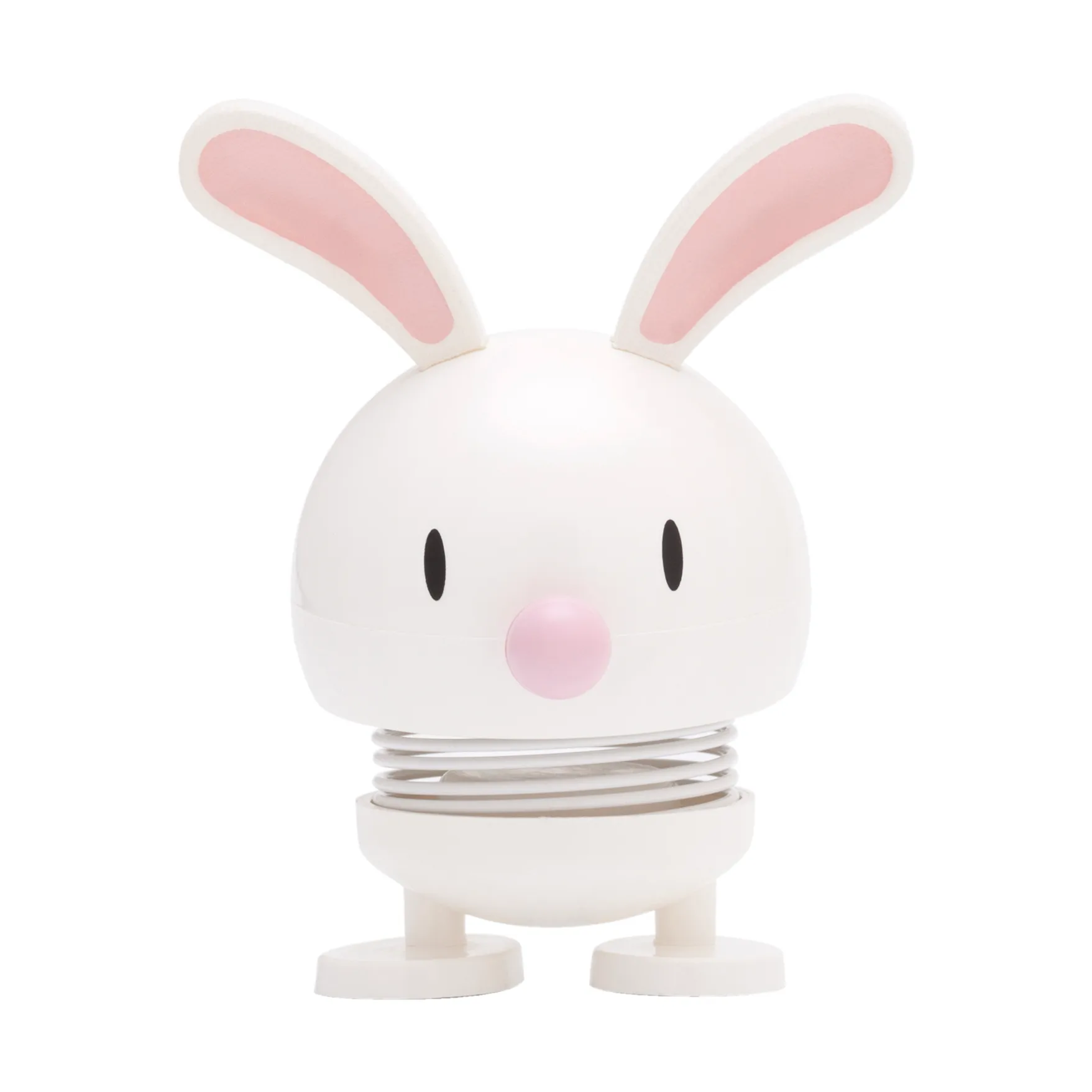 Figura Hoptimista Coelho 9 cm , Branco Hoptimist