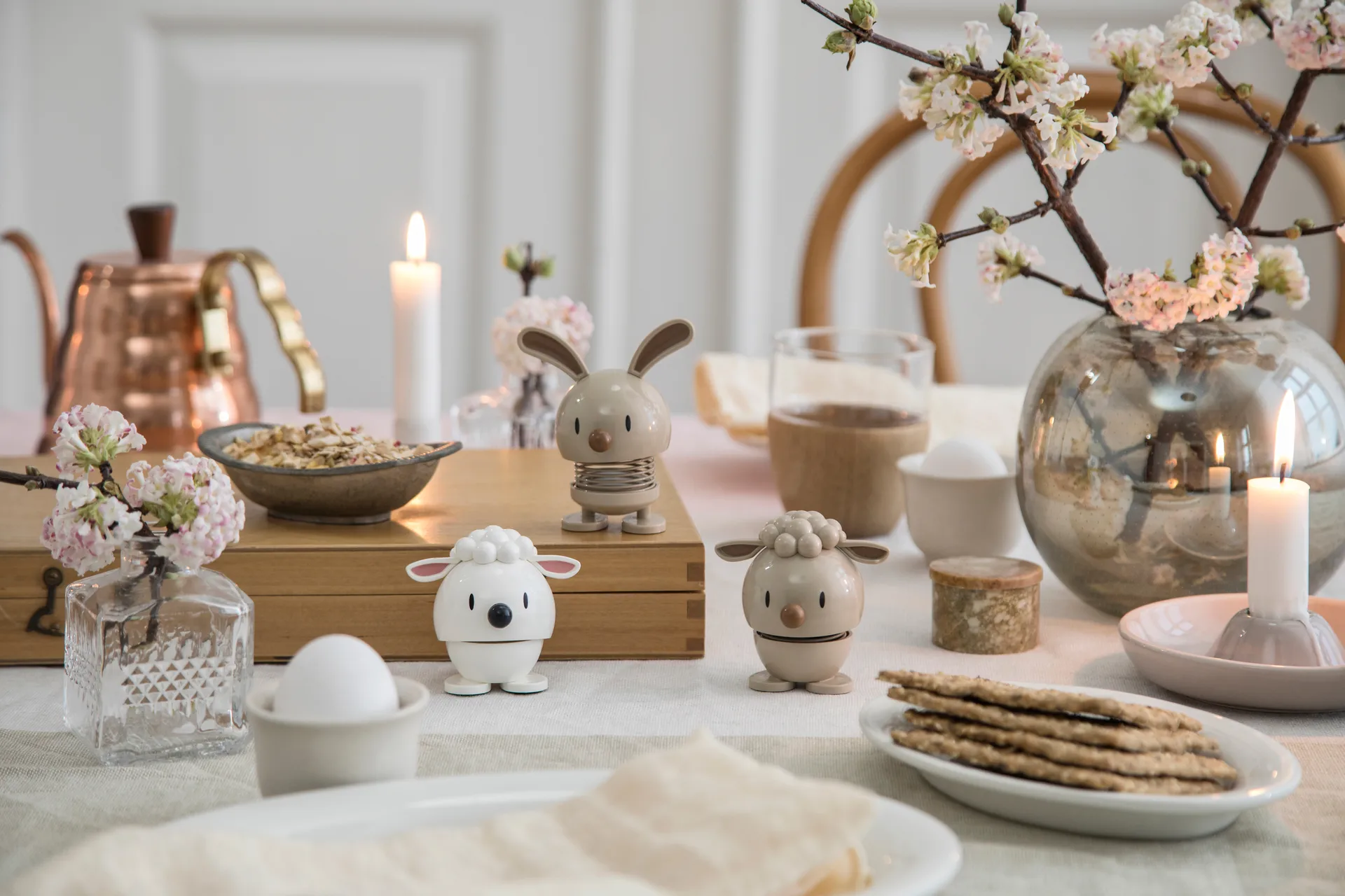 Figura Hoptimista Lambert 7,4 cm , Branco Hoptimist