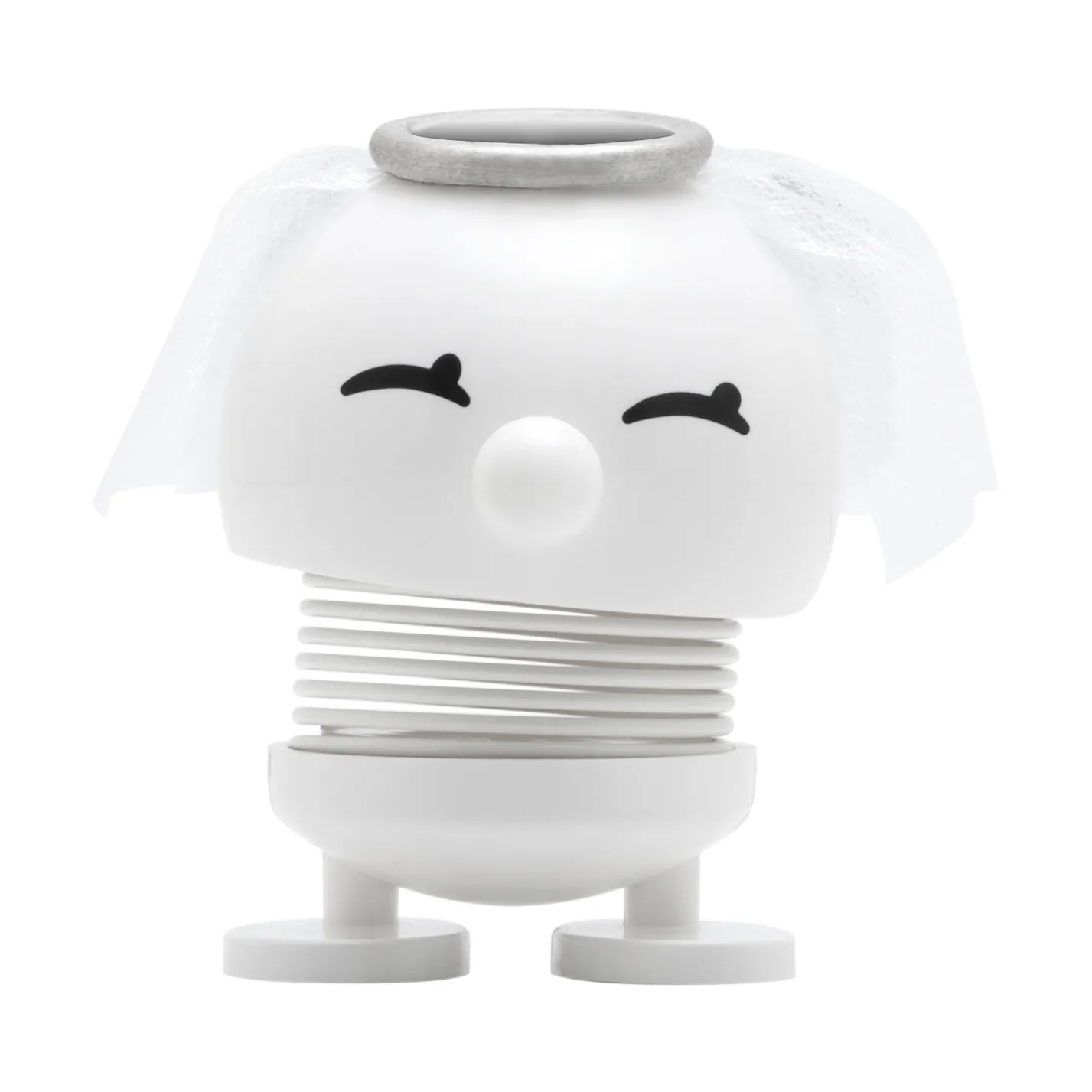 Figura Hoptimista noiva casamento 7,2 cm, Branco Hoptimist
