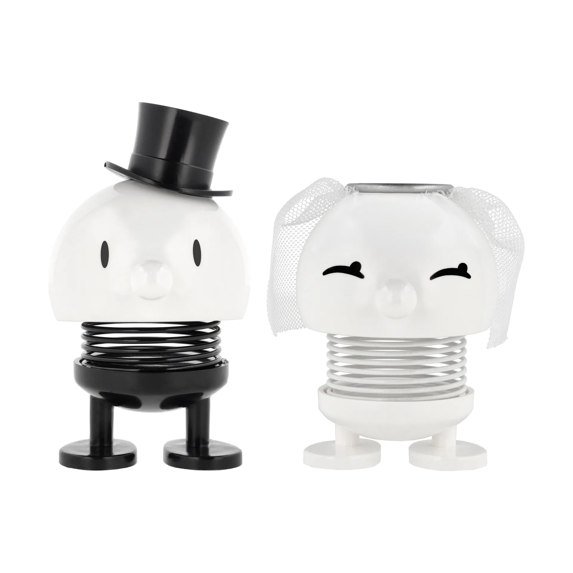 Figuras hoptimista Noiva & noivo 2 peças, Branco Hoptimist
