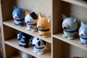 Hoptimist figura XS - Blue American Shorthair, blue - Hoptimist