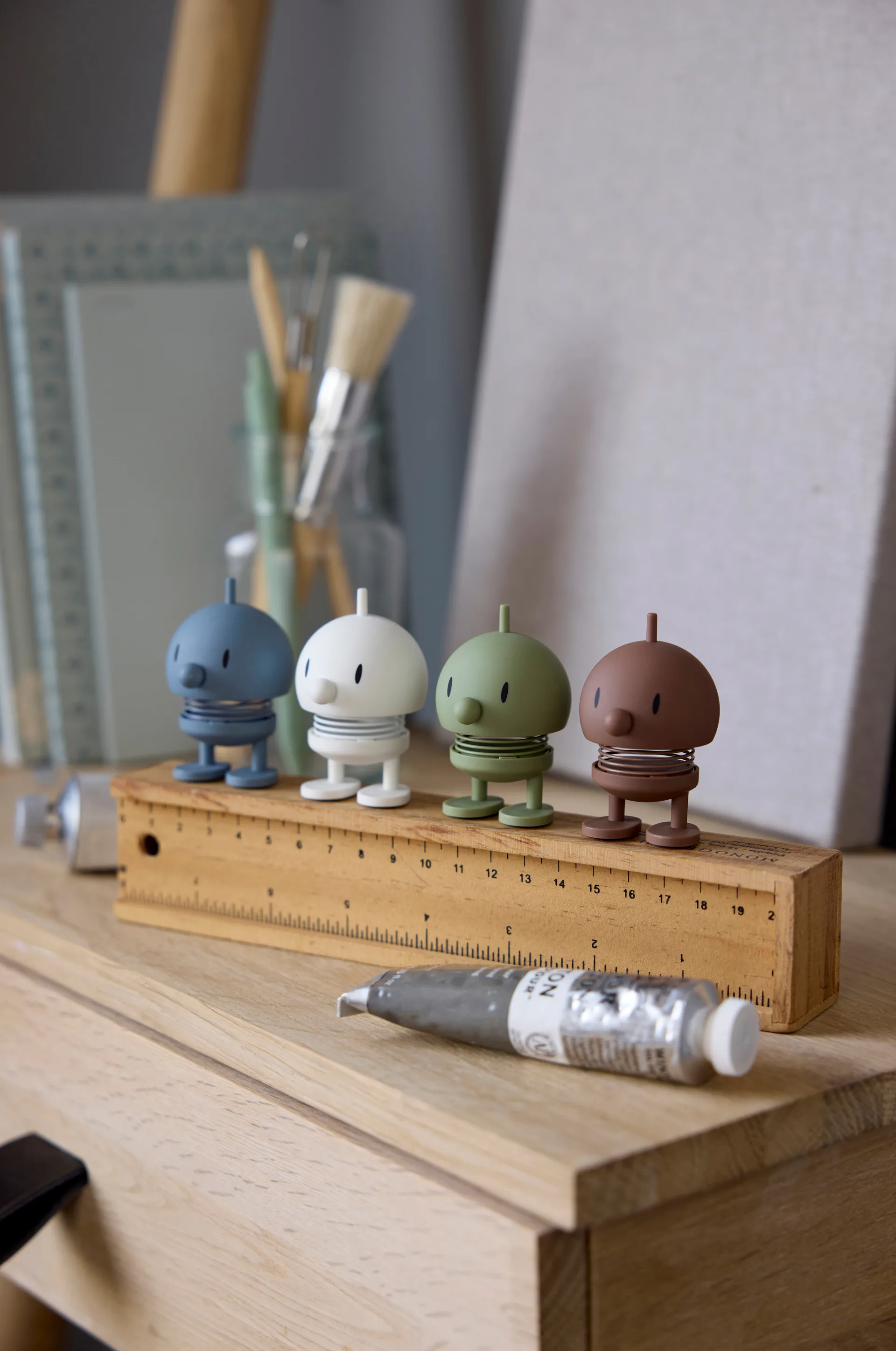 Hoptimist Soft Bumble figura XS, Branco Hoptimist