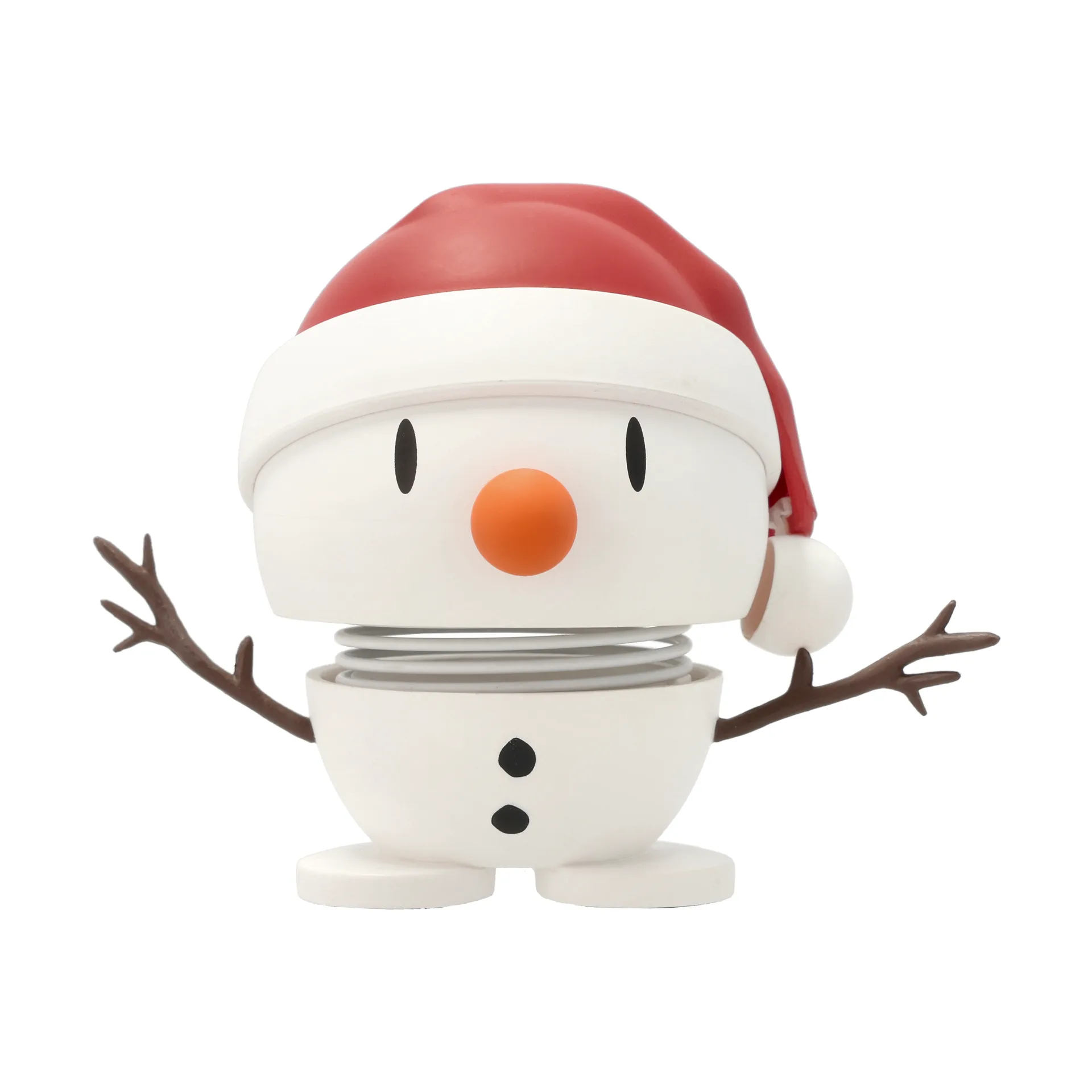 Hoptimist Soft Santa Snowman S figura, Branco Hoptimist
