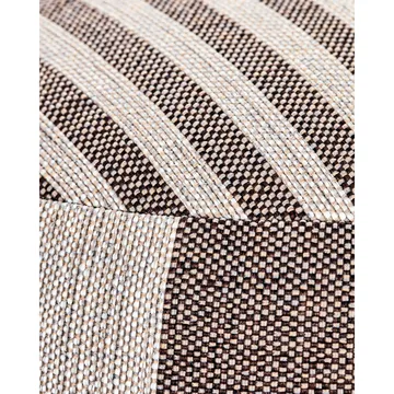 Alfo puff Ø60x40 cm - Castanho-branco - House Doctor