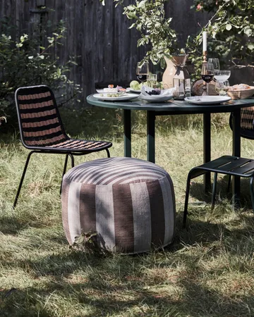 Alfo puff Ø60x40 cm - Castanho-branco - House Doctor