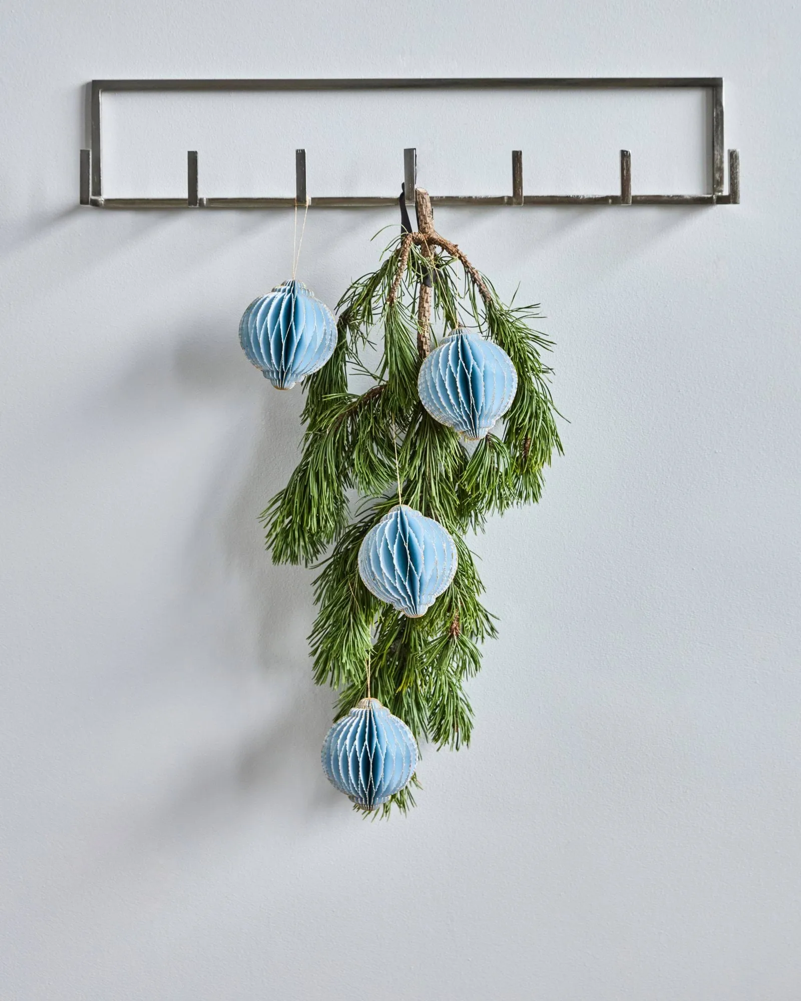 Alsta enfeite de Natal 4-unidades, Azul-claro, Ø10 cm House Doctor