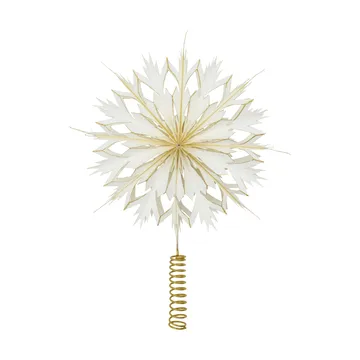 Alsta estrela de topo - Branco-dourado - House Doctor