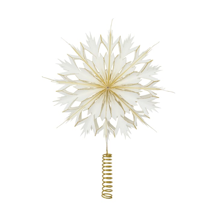 Alsta estrela de topo  - Branco-dourado - House Doctor