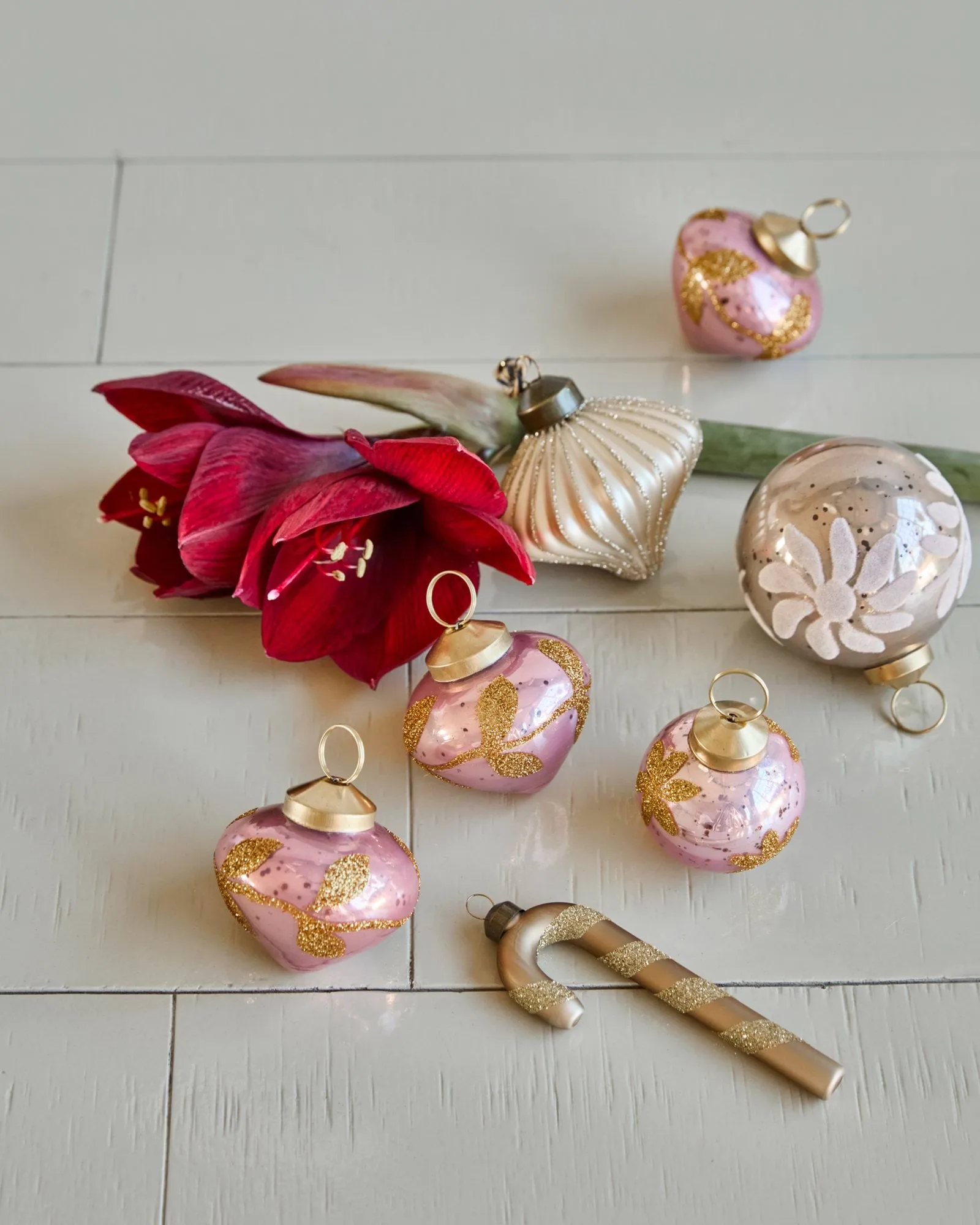 Amore enfeite de Natal 4-pack, Rosa House Doctor