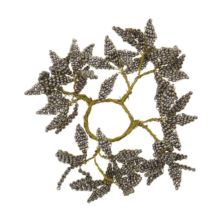 Anel para vela Pearl 2-unidades, Cinzento-dourado  House Doctor