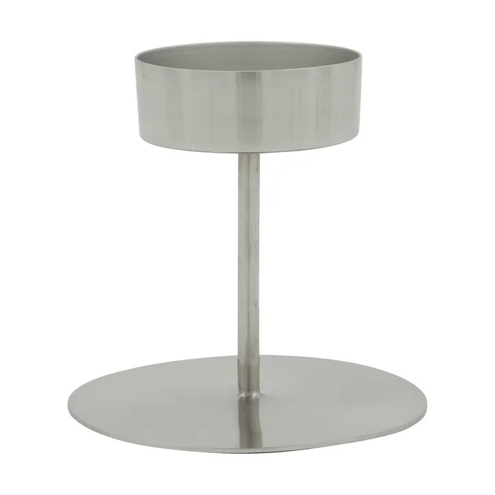 Anit castiçal para vela  - Acabamento prateado, Ø10,5x10 cm - House Doctor