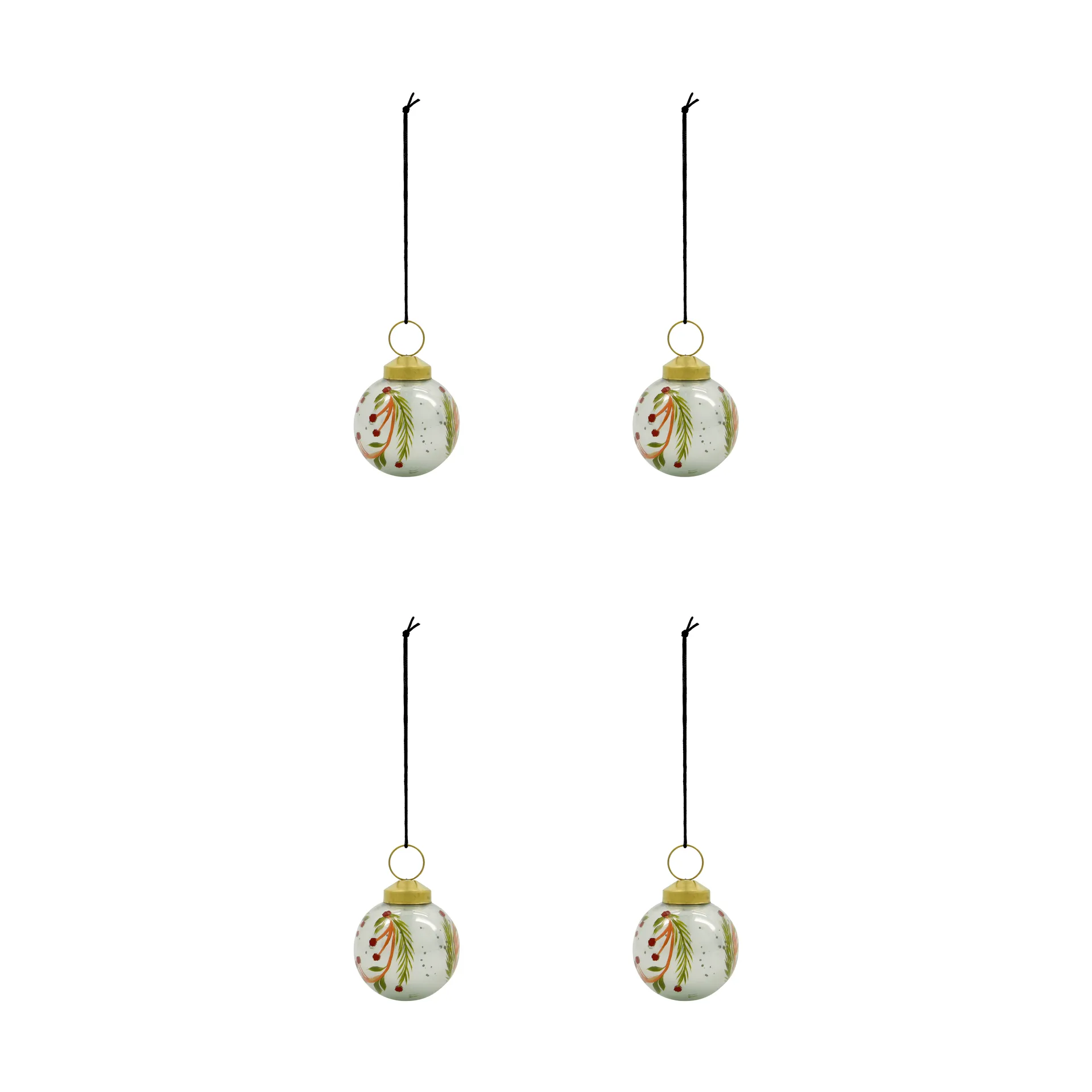 Antico bolas de Natal 4-pack, Azul-claro House Doctor