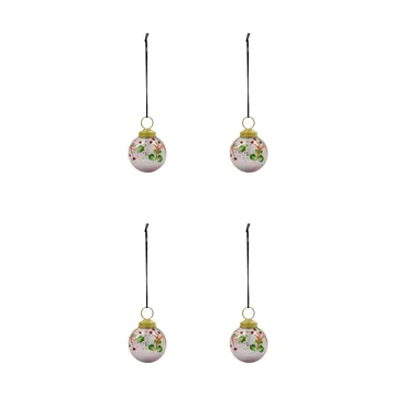 Antico bolas de Natal 4-pack - Rosa - House Doctor